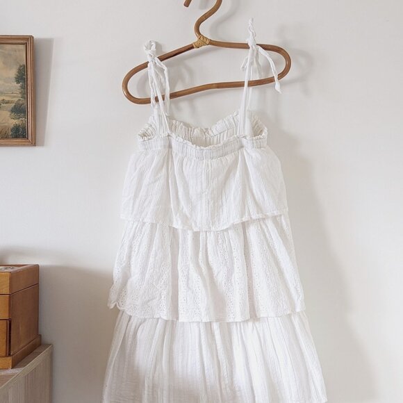 Promesa White Layered Mini Dress - Picture 3 of 3